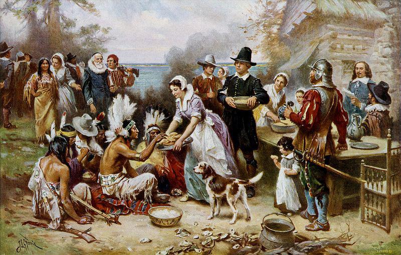 Jean Leon Gerome Ferris The First Thanksgiving oil painting image